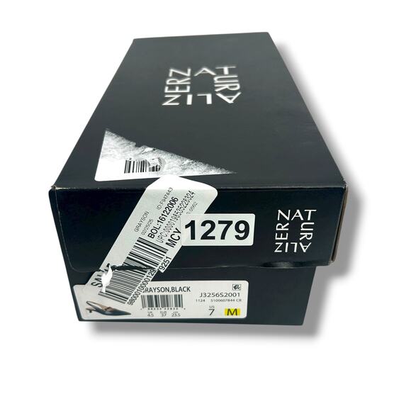 Naturalizer Grayson Pointed Toe Kitten Heel slingback Pumps Black Size 7 EUC - Picture 7 of 12